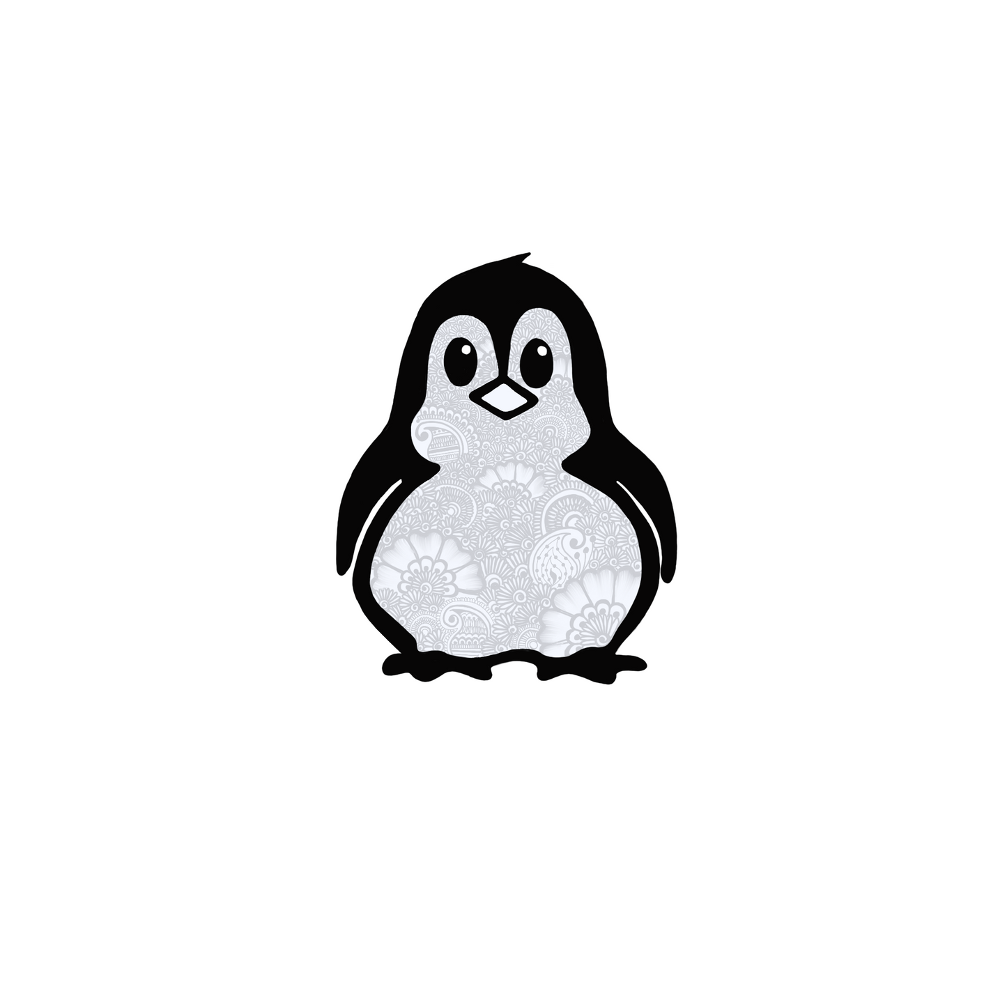 Penguin Henna Sticker