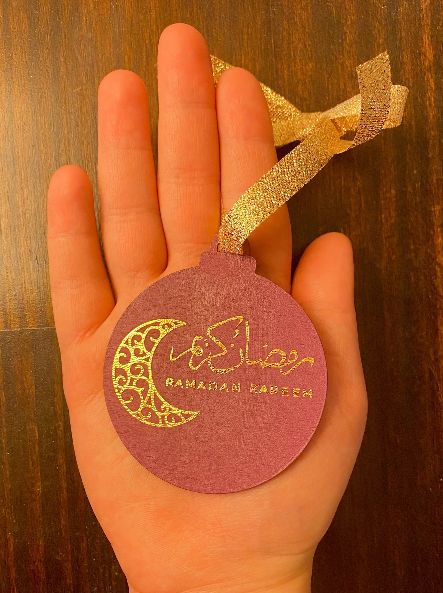 Ramadan Kareem Wood Ornaments
