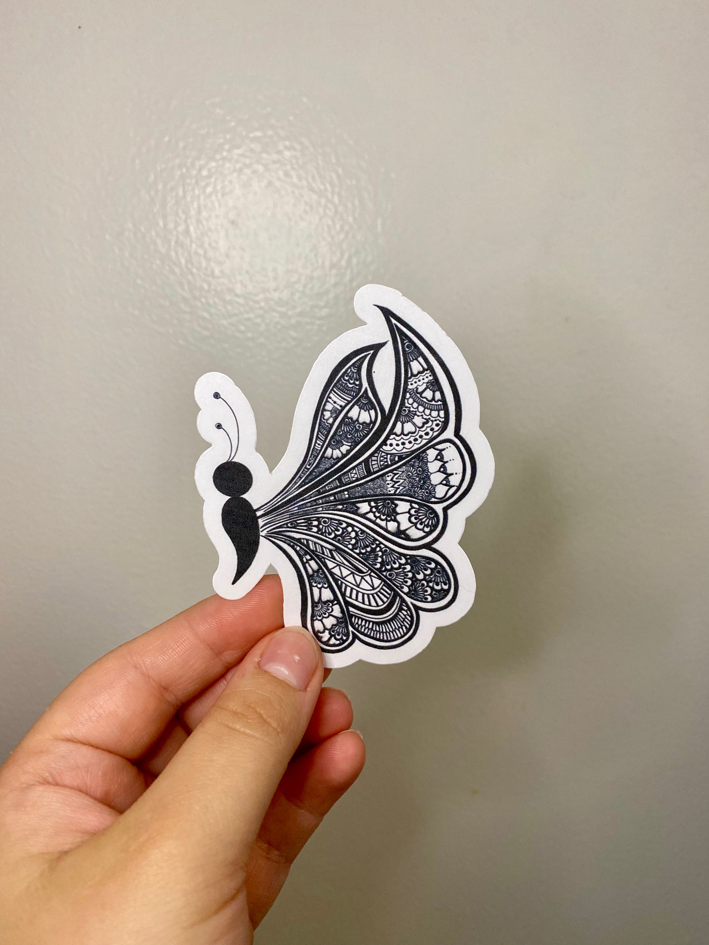 Butterfly Henna Design Sticker