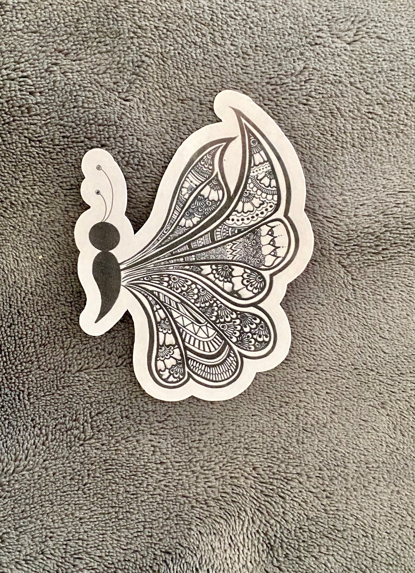 Butterfly Henna Design Sticker