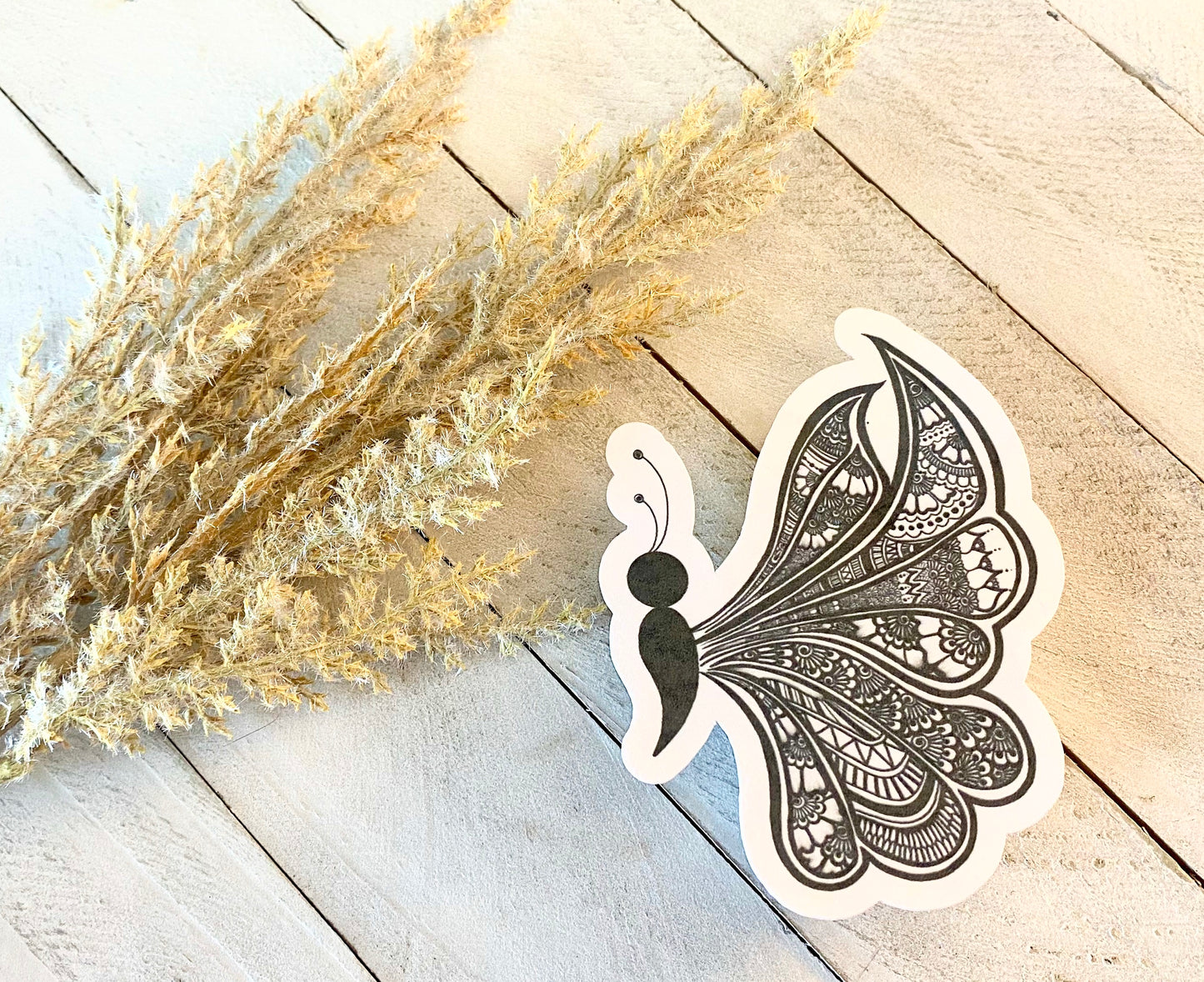 Butterfly Henna Design Sticker