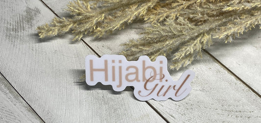 Hijabi Girl Vinyl Sticker