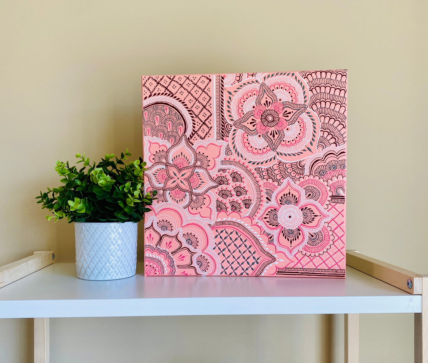 Pink Henna Canvas
