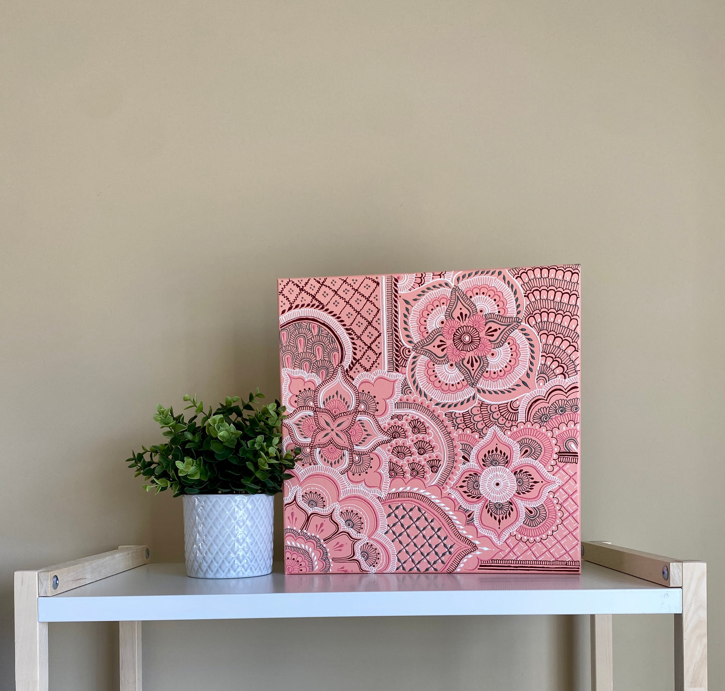 Pink Henna Canvas