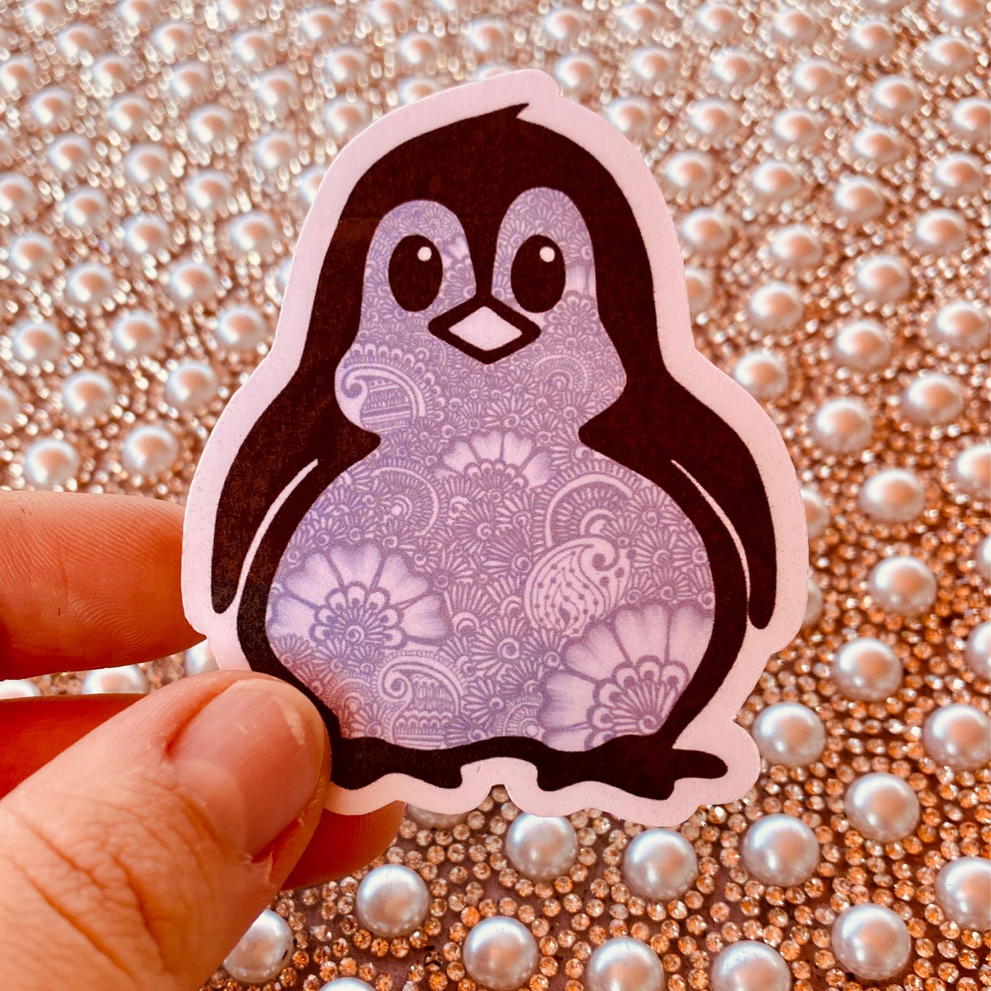 Penguin Henna Sticker