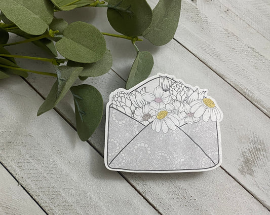 Flower Envelope Sticker