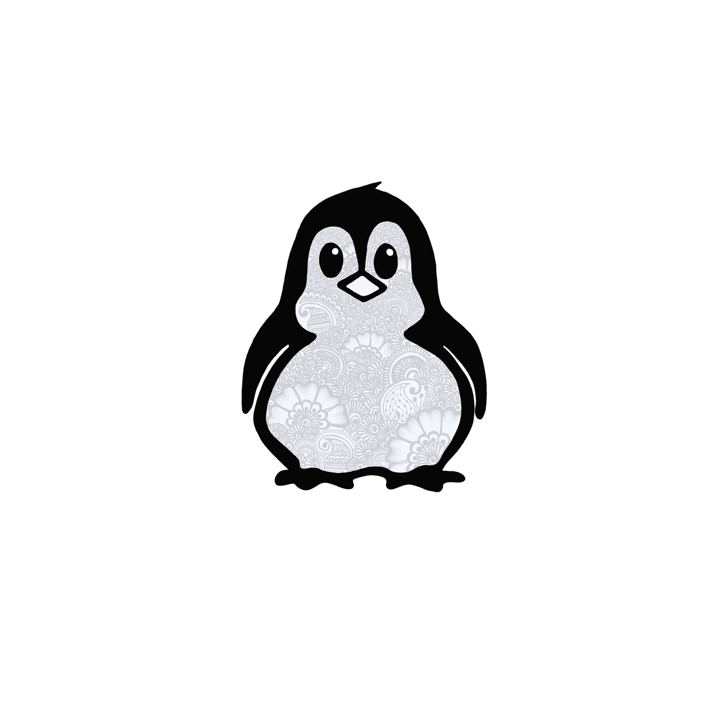 Penguin Henna  Sticker