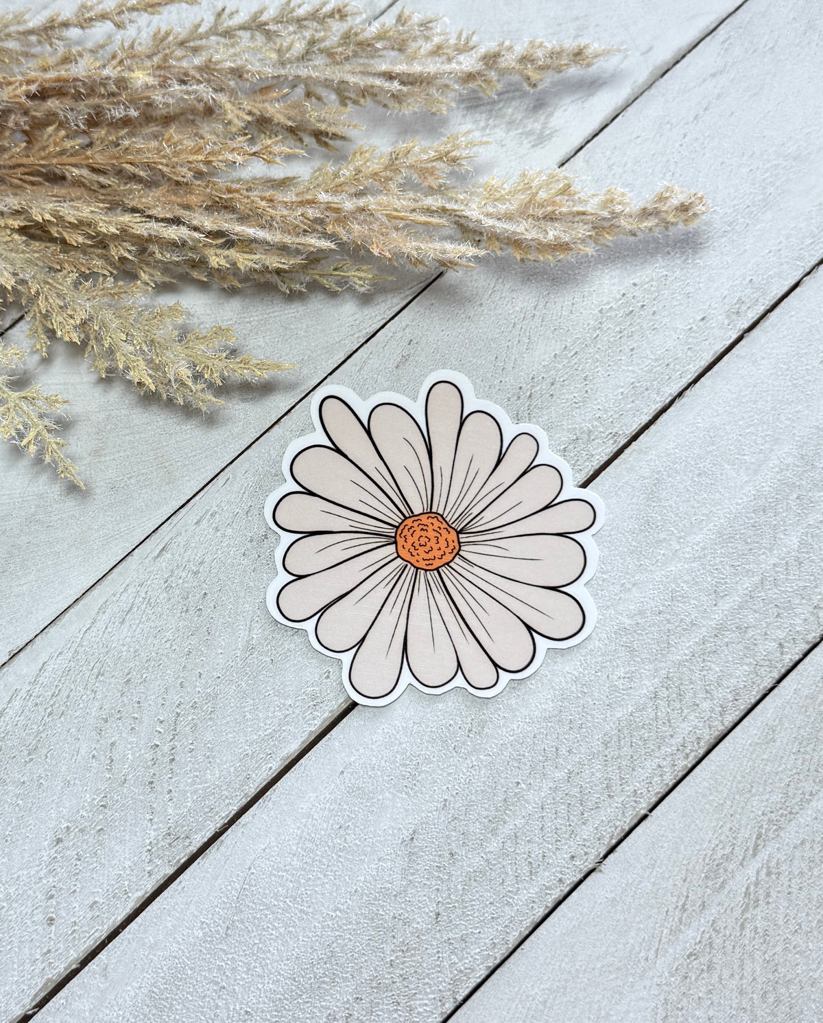 White Daisy Sticker