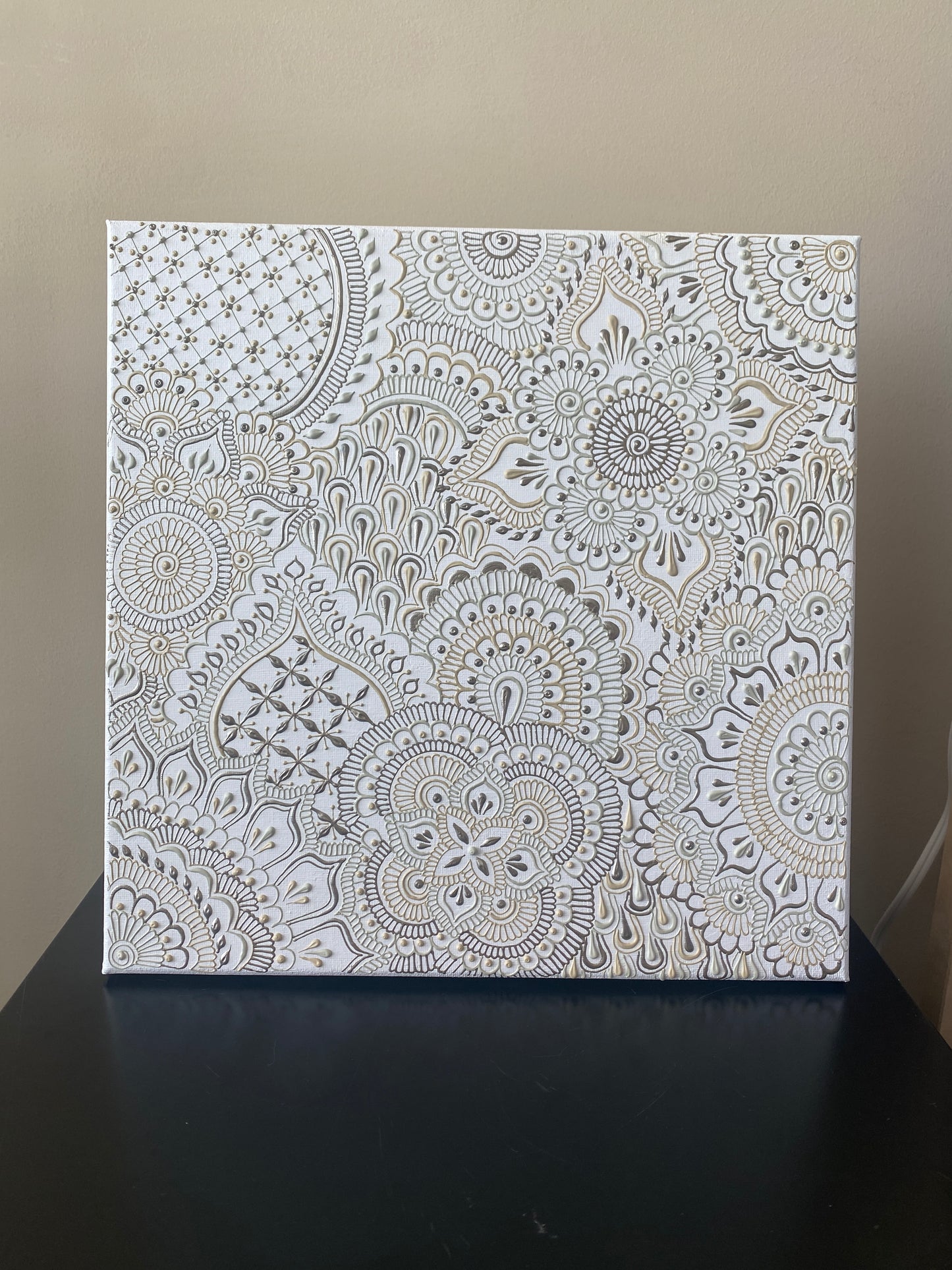 White Henna Canvas