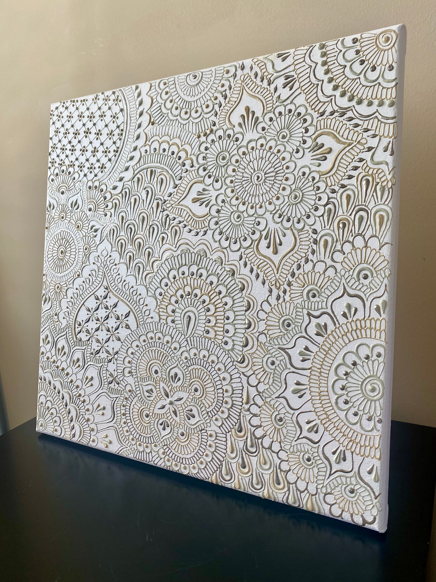 White Henna Canvas