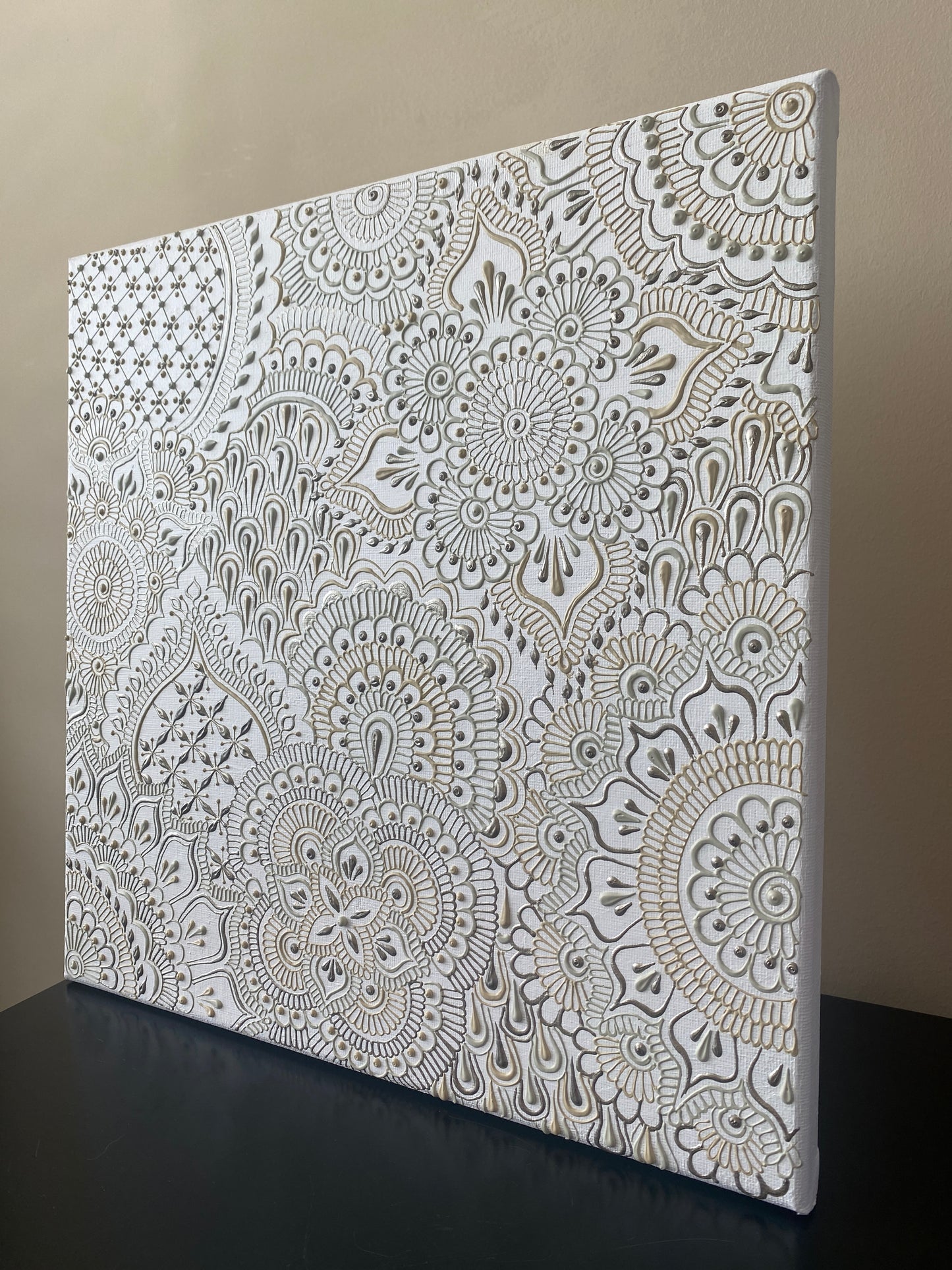 White Henna Canvas