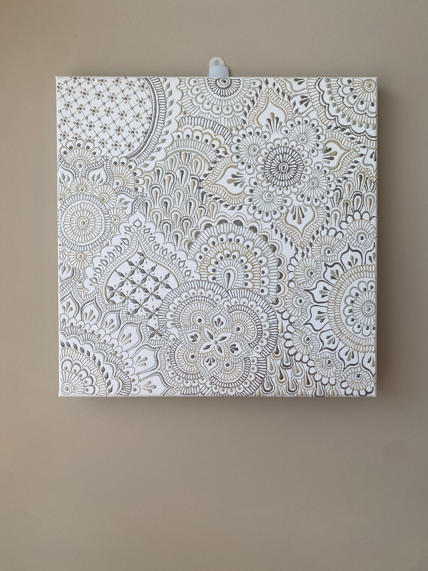 White Henna Canvas