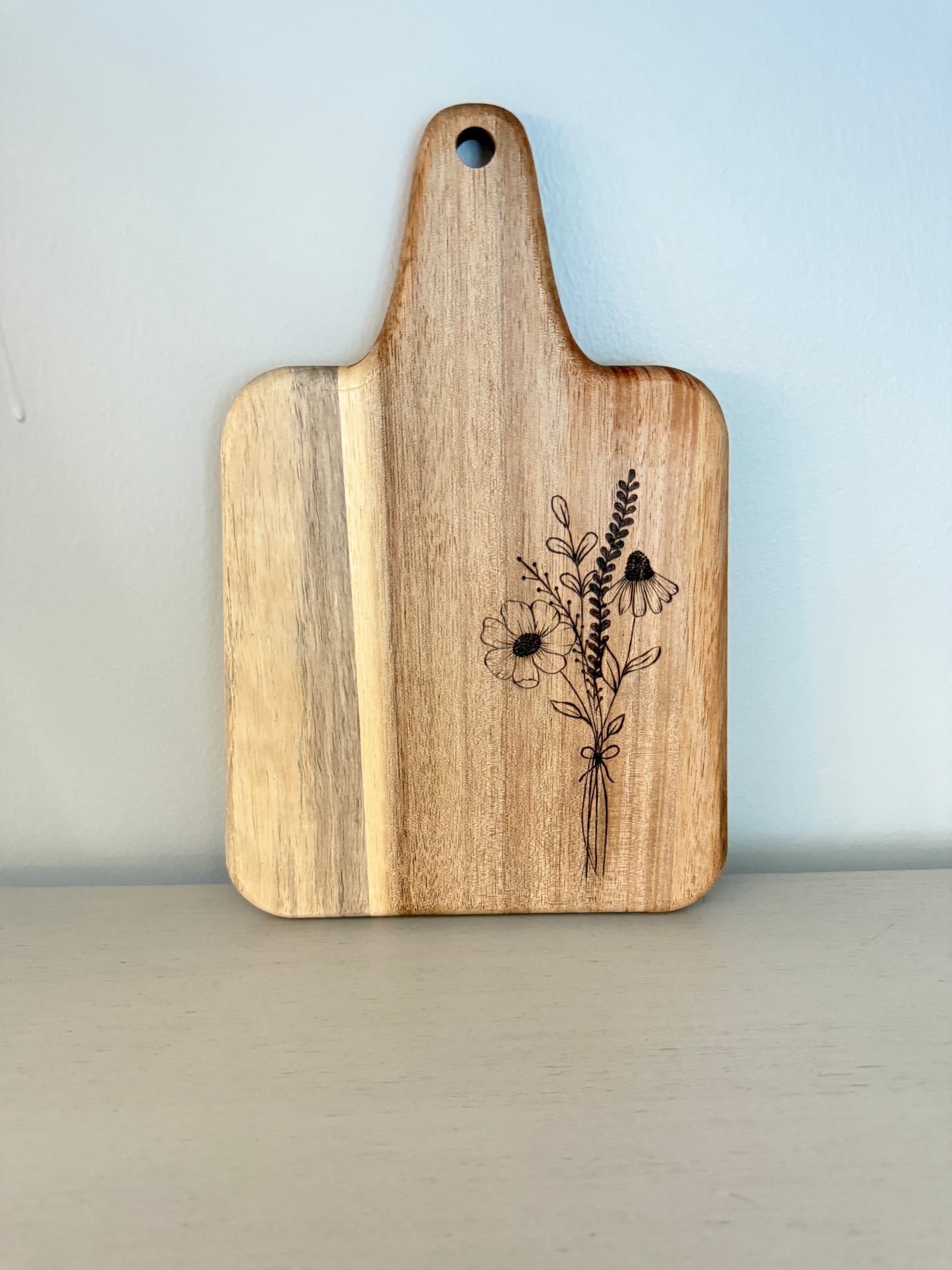 Flower Bouquet Mini Cutting Board