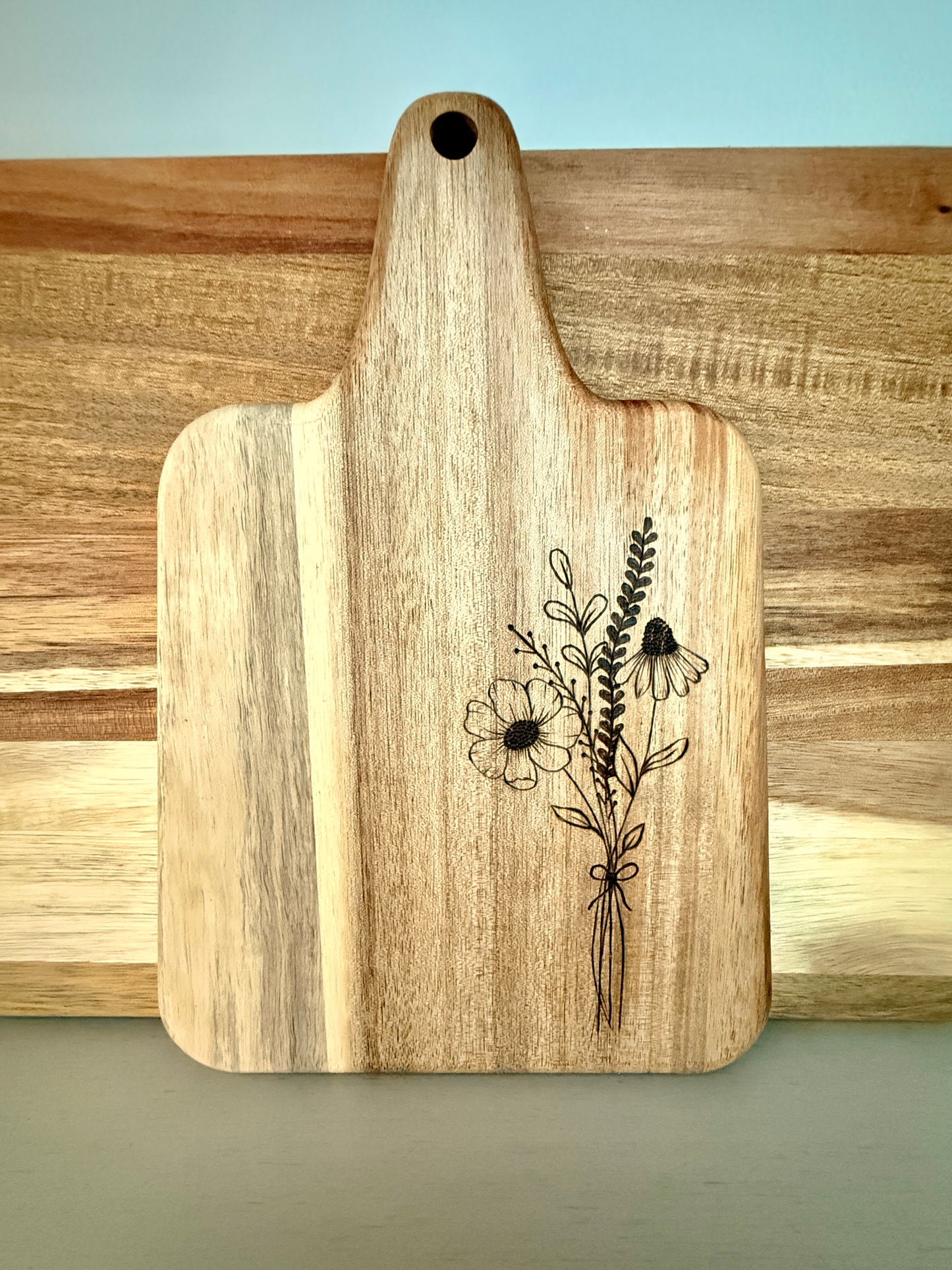 Flower Bouquet Mini Cutting Board