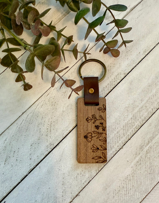 Floral Garden Keychain