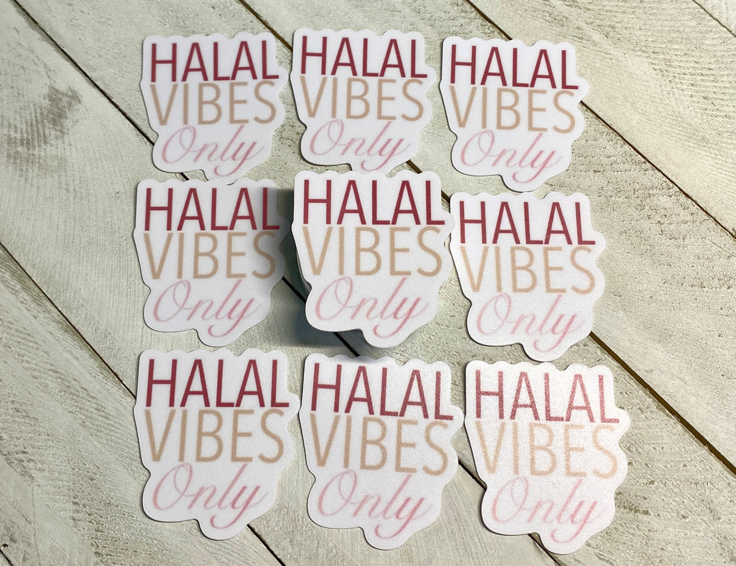 Halal Vibes Only Sticker