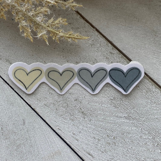 Green Hearts Sticker