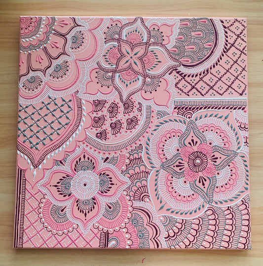 Pink Henna Canvas